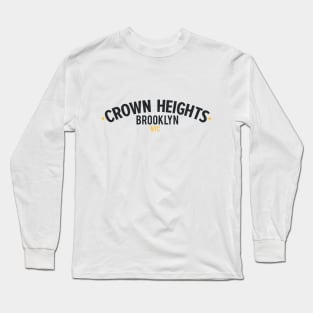 New York Crown Heights - Crown Heights Brooklyn Schriftzug - Crown Heights Logo Long Sleeve T-Shirt